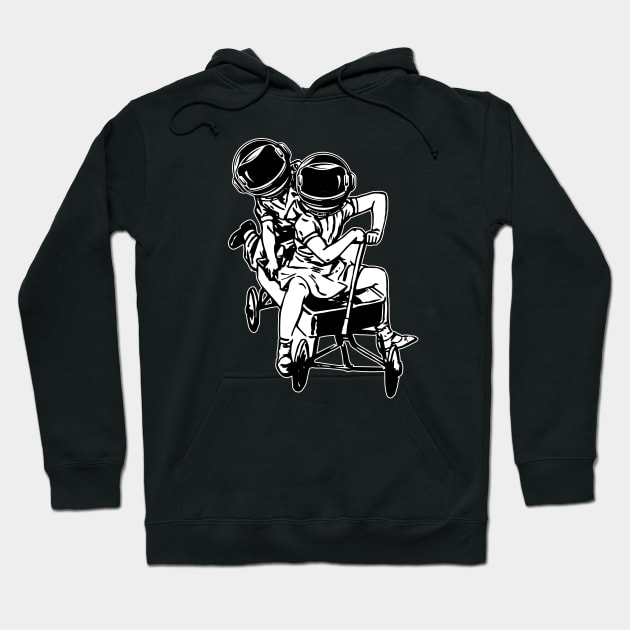 Spacekids street art Hoodie by NineBlack